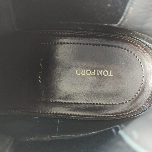 Tom Ford Brown and Black Leather Chelsea Boots - Picture 8 of 10